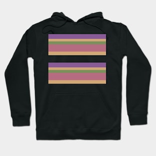 GROOVY MUTED MAUVE PURPLE COLOR THEME STRIPE PATTERN FOR SUMMER Hoodie